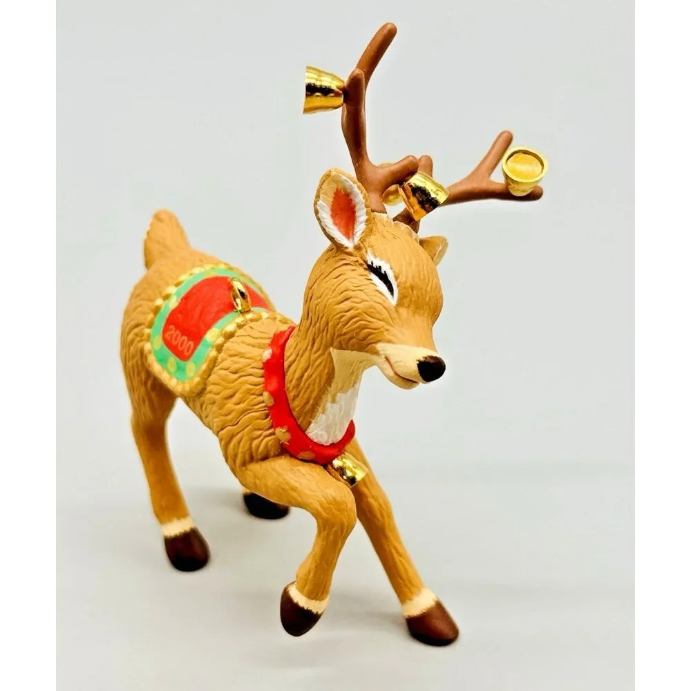 Hallmark Keepsake Collectors Club 2000 Elf Jingle Bell Kringle Reindeer Lot of 3